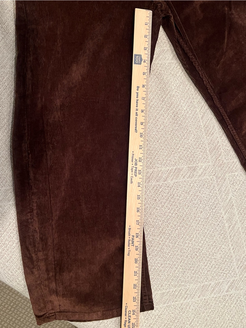 Free People Women's Deep Trance Corduroy Jeans in Shaved Chocolate - Picture 5 of 6
